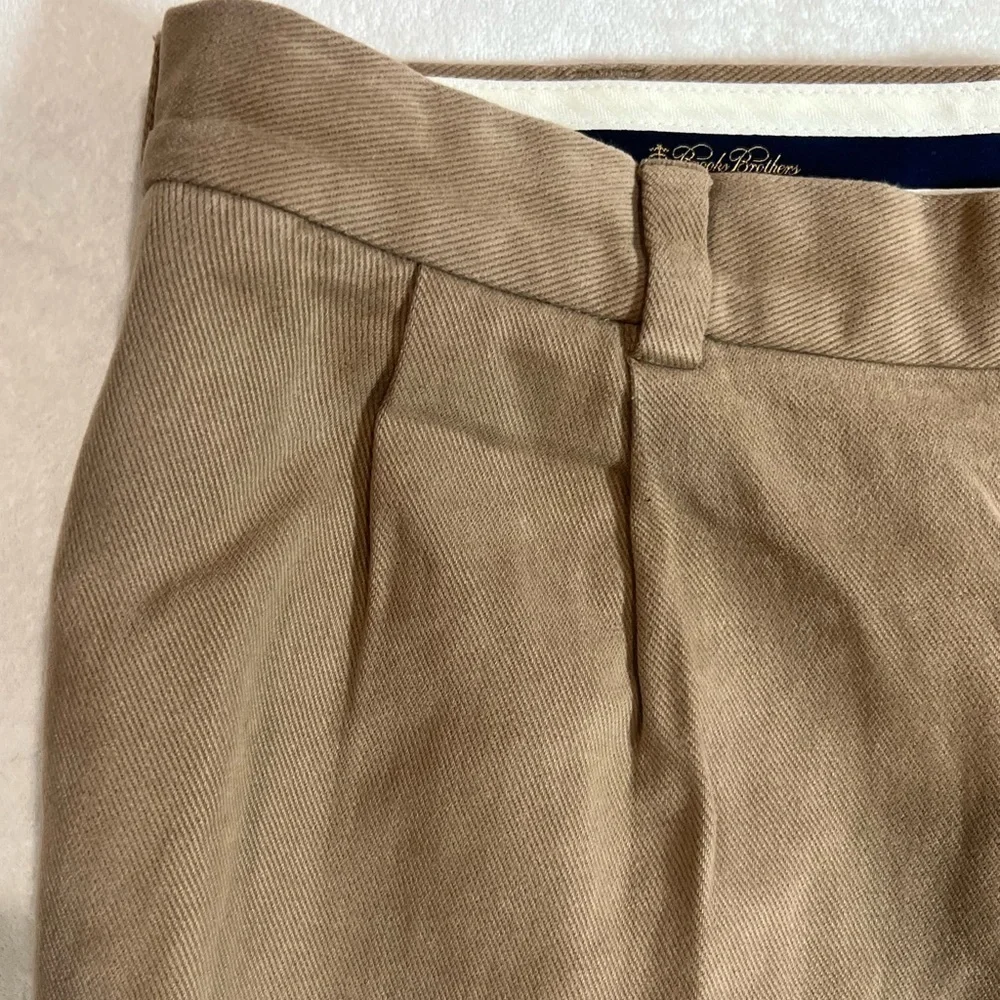 Brooks Brothers Elliot 36W 30L Heavy Cotton Corduroy Structured Brown Chinos